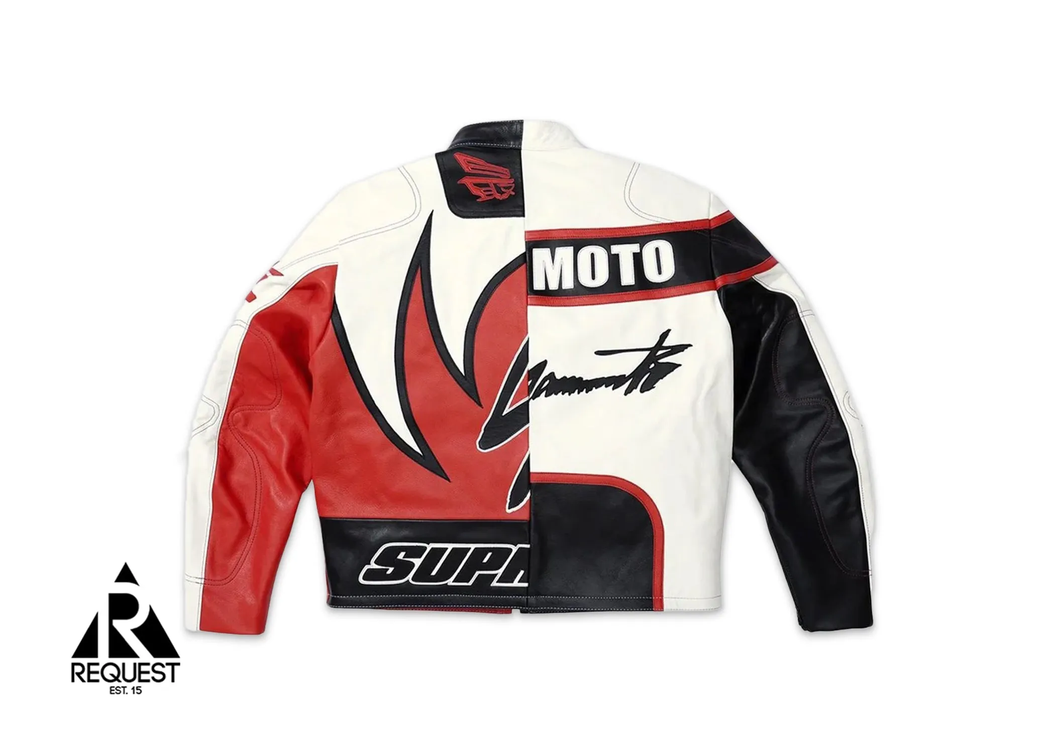 Supreme Yohji Yamamoto Vanson Leathers Split Jacket White