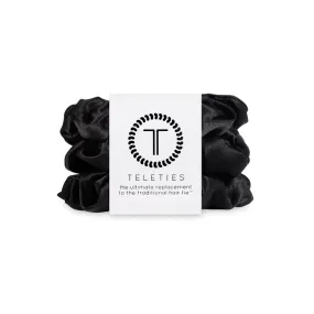 TELETIES | Scrunchie 3 Pack - Jet Black