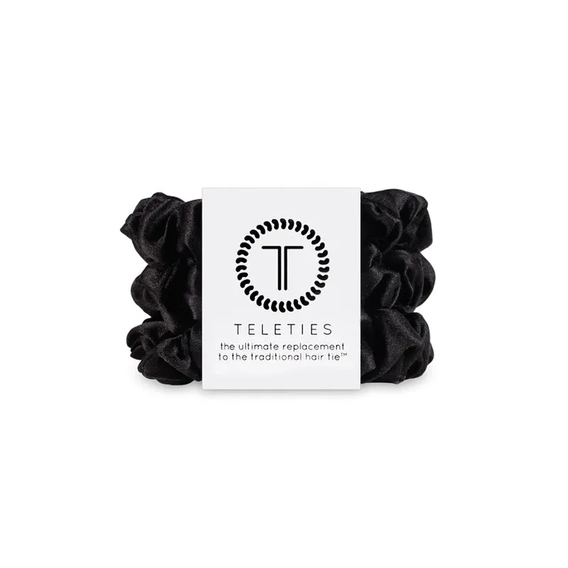 TELETIES | Scrunchie 3 Pack - Jet Black