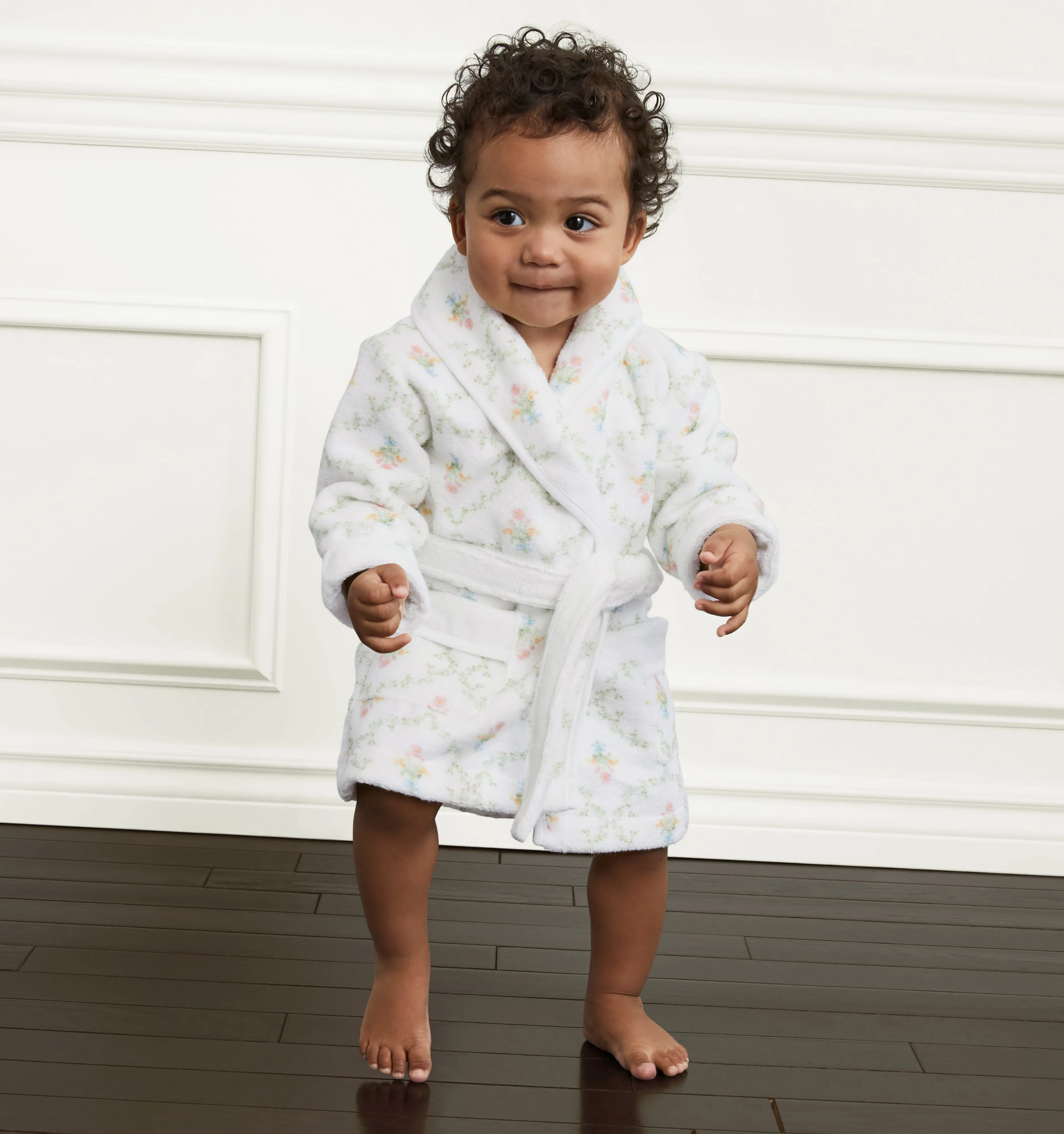 The Baby Hotel Robe - Pastel Trellis