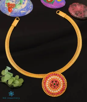 The Simran Silver Jadau Necklace