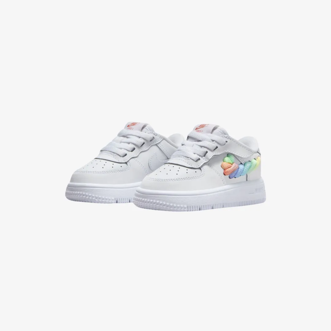 toddler nike air force 1 lv8 (rainbow swoosh)