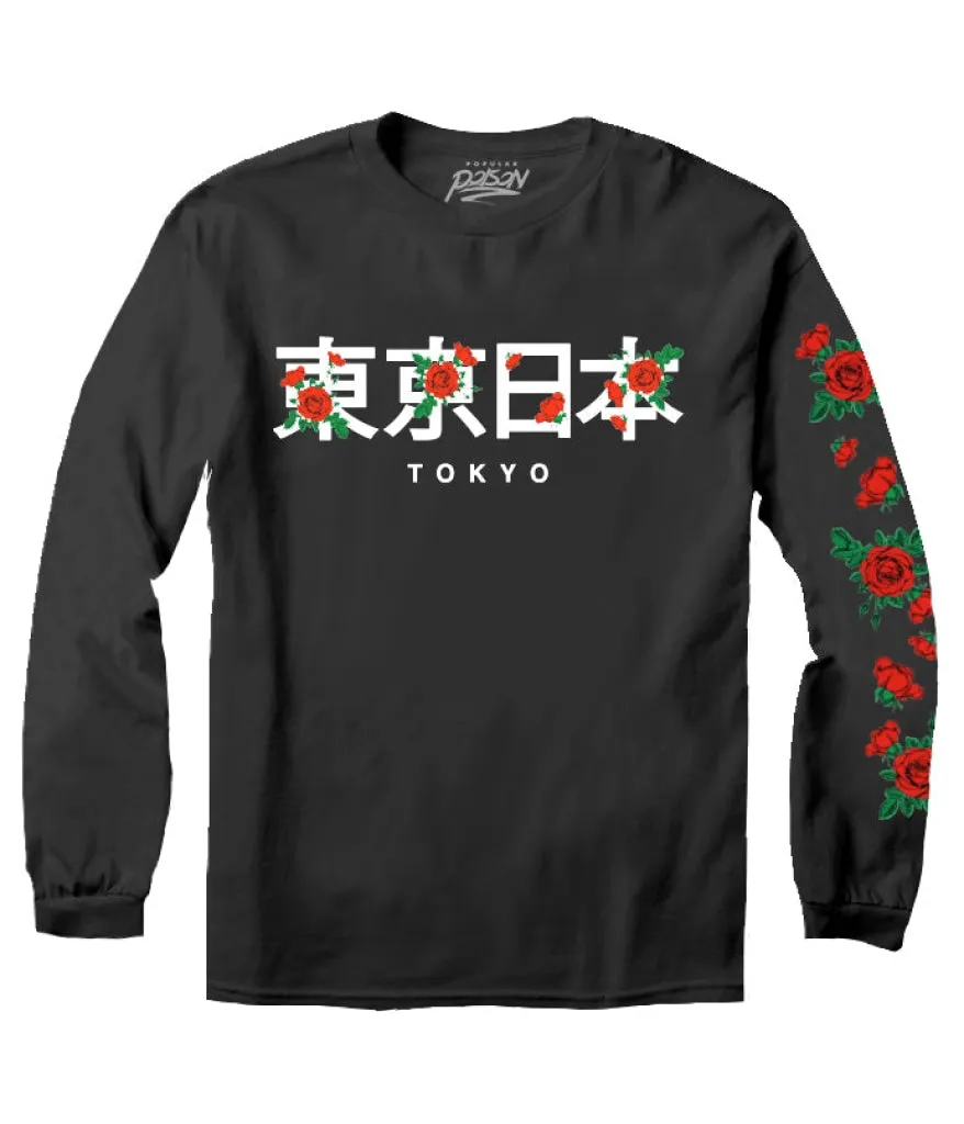 TOKYO OUTLINE ROSE LONG SLEEVE TEE