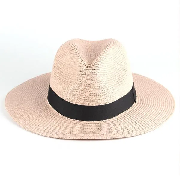 Trendy Sunscreen Straw Panama Hat 70037242C