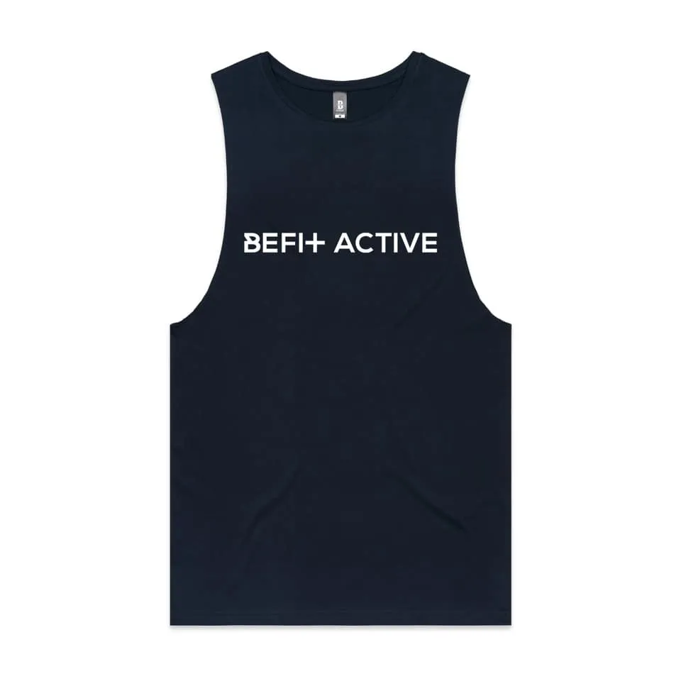 UNISEX "BE FIT ACTIVE'' CROSS SLEEVELESS TANK.