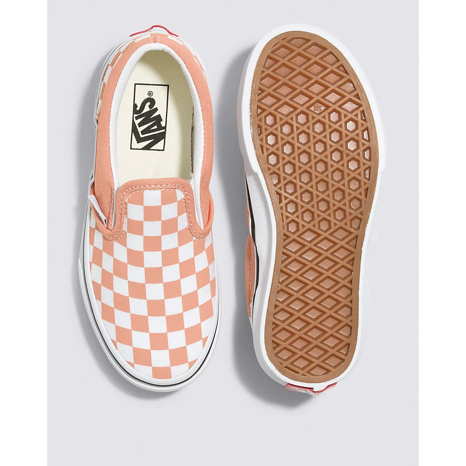 VANS Sun Baked Checkerboard Classic Slip-On Children's Sneaker