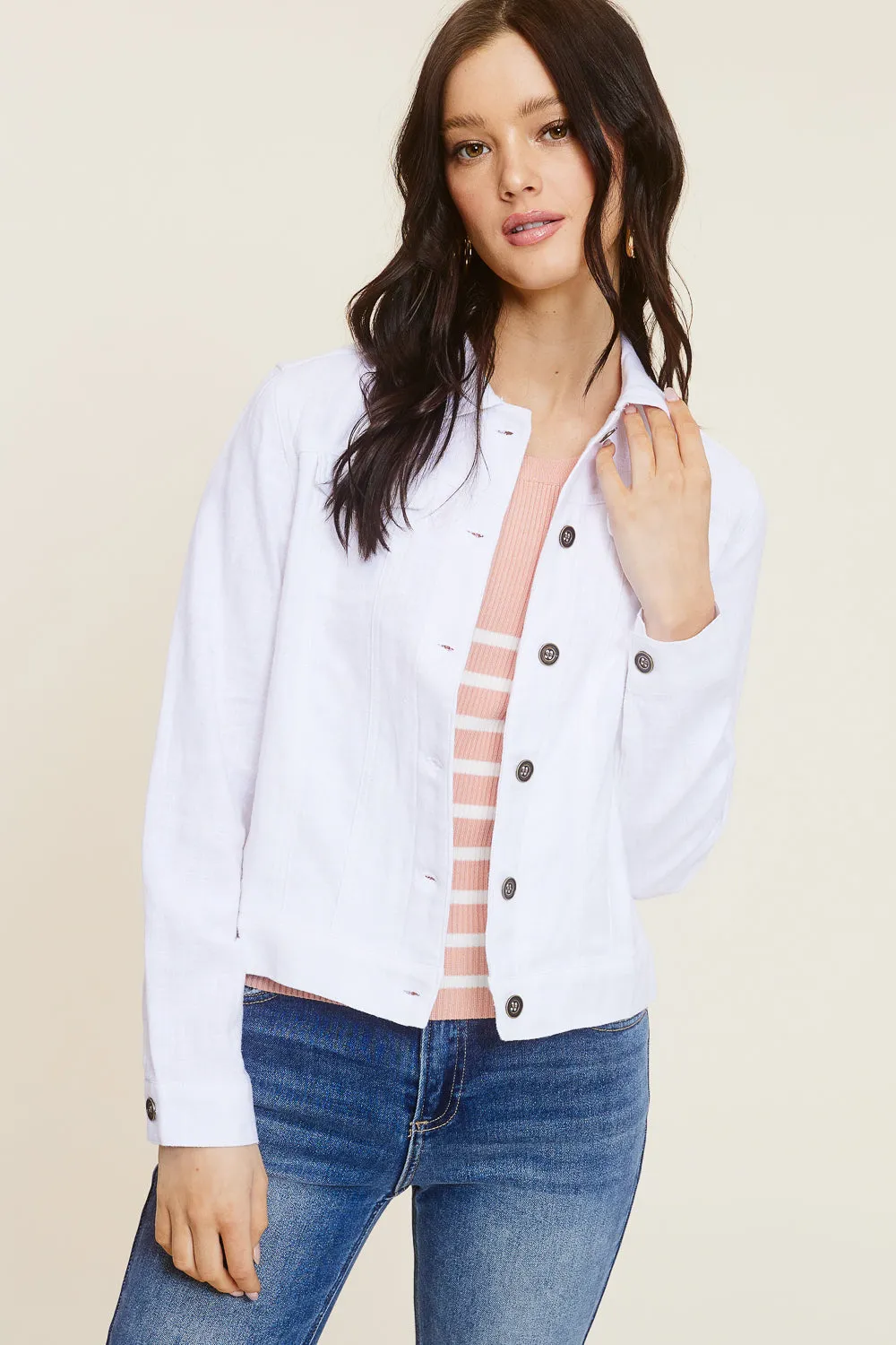 White Linen Jacket