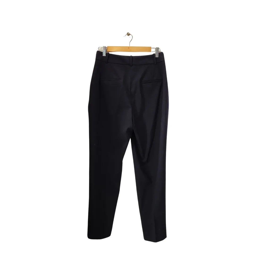 ZARA Navy Straight Leg Pants | Gently Used |