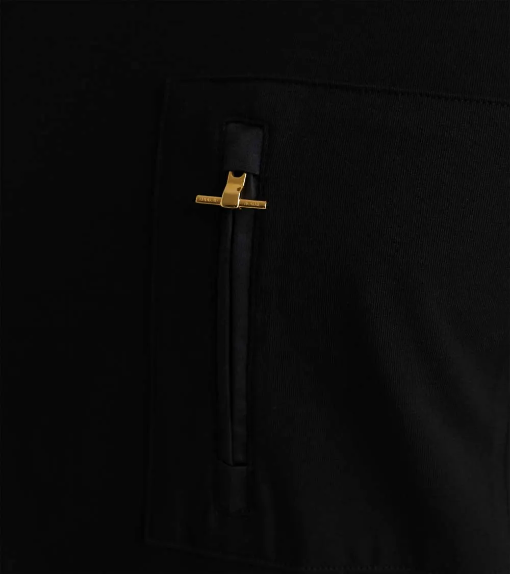 Zip Pocket T-Shirt | Black AHTA231-08