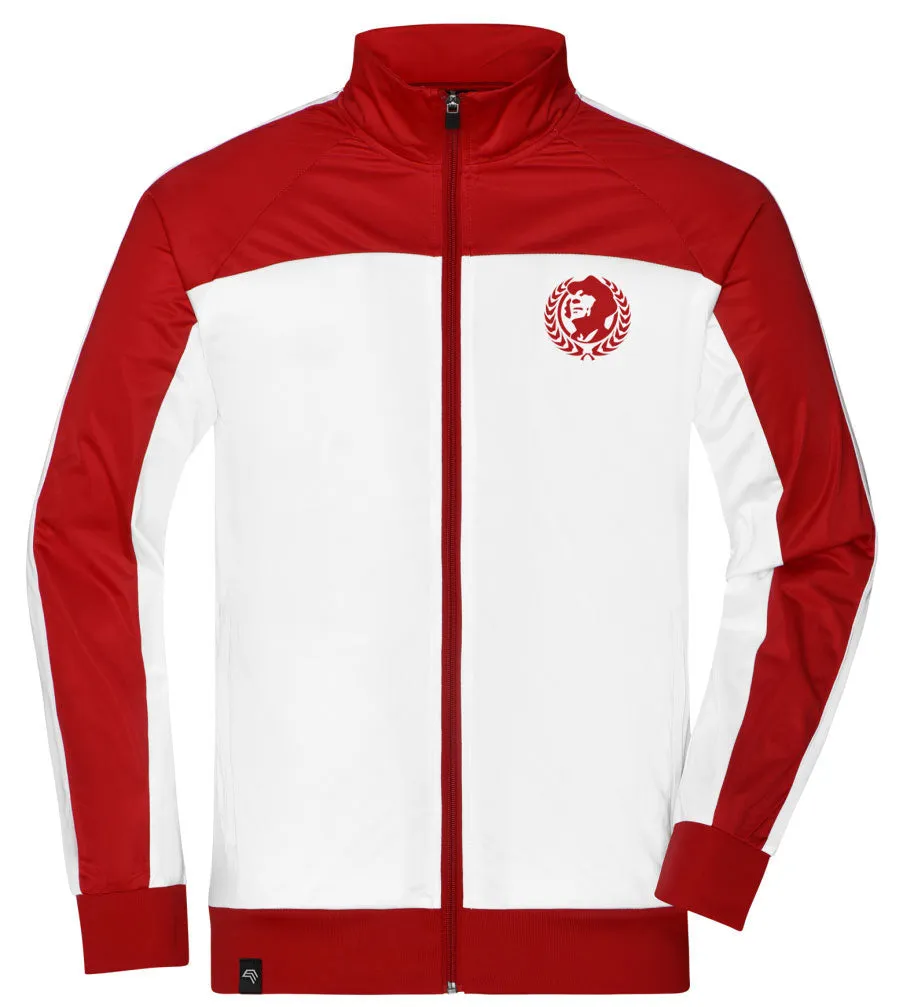 ― % ― JAN 0486/170 ― Bi-color Sportjacke - Weiß / Rot [2XL]